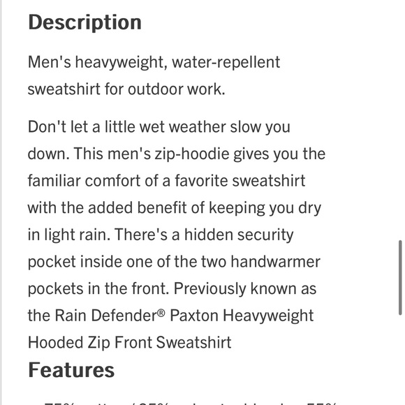 Mens Carhartt hoodie grey heavy weight size Large - Picture 4 of 7